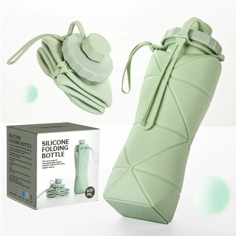 SILICONE FOLDABLE WATER BOTTLE 600ML
