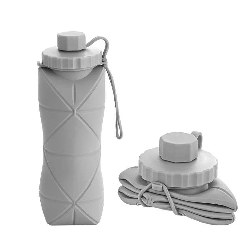 SILICONE FOLDABLE WATER BOTTLE 600ML
