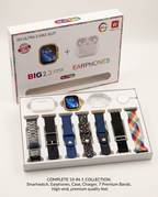 i20 Ultra Max Suit Smartwatch & Earbuds Combo | 10-in-1 Set with 7 Straps