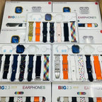 i20 Ultra Max Suit Smartwatch & Earbuds Combo | 10-in-1 Set with 7 Straps